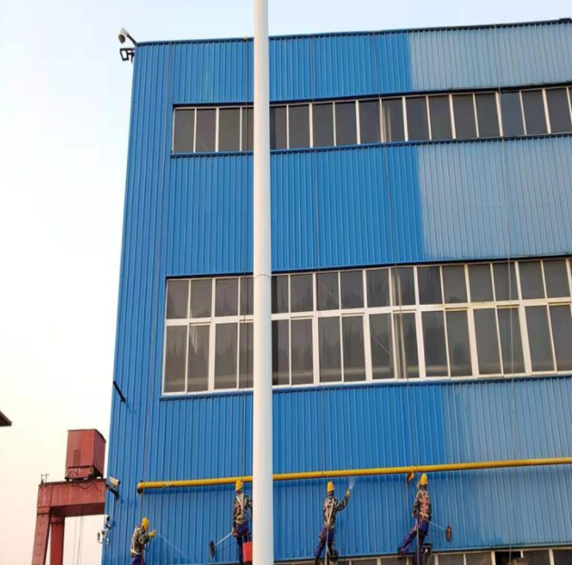 茶陵济南厂房外墙清洗案例